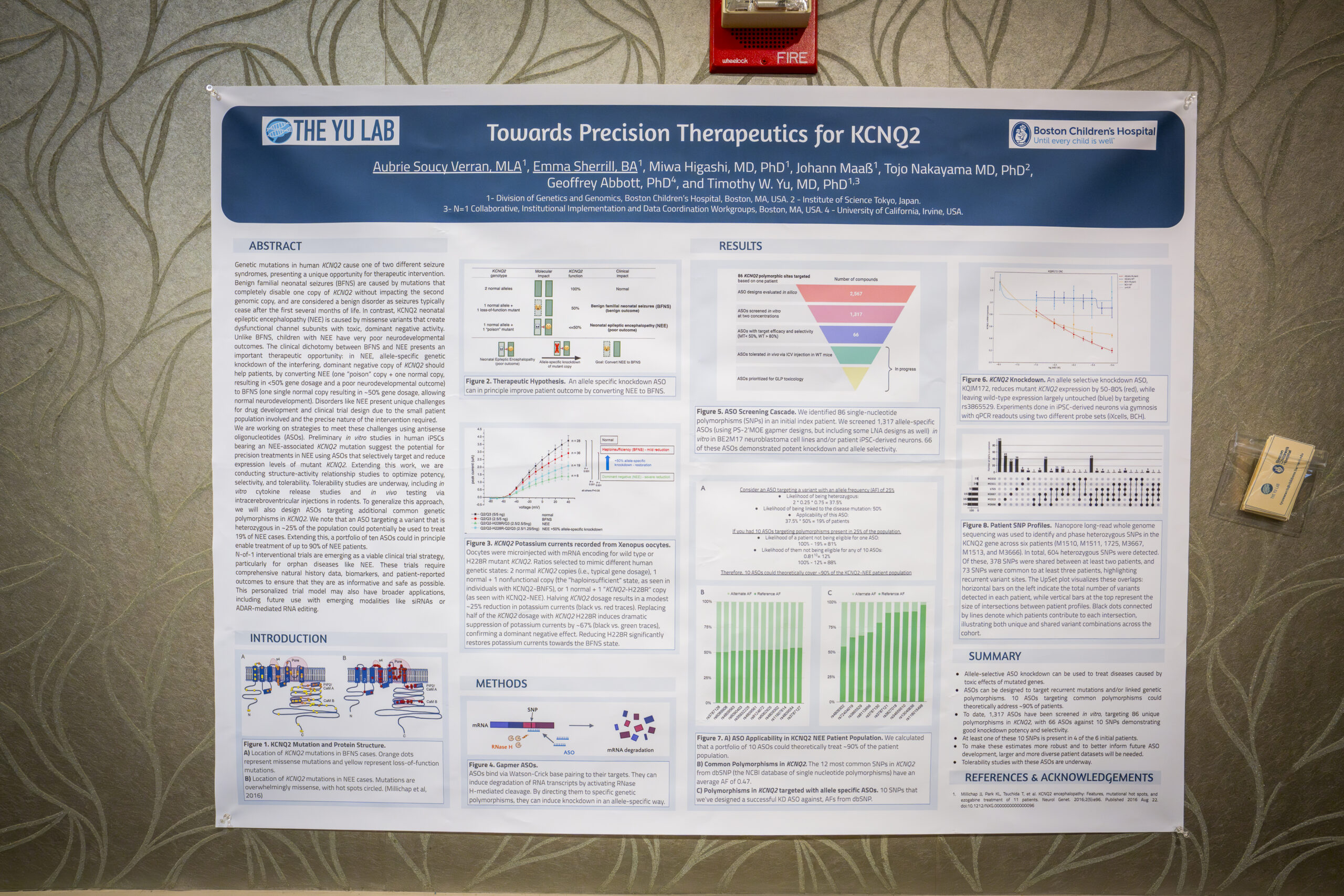 A research poster titled Towards Precision Therapeutics for KCNQ2