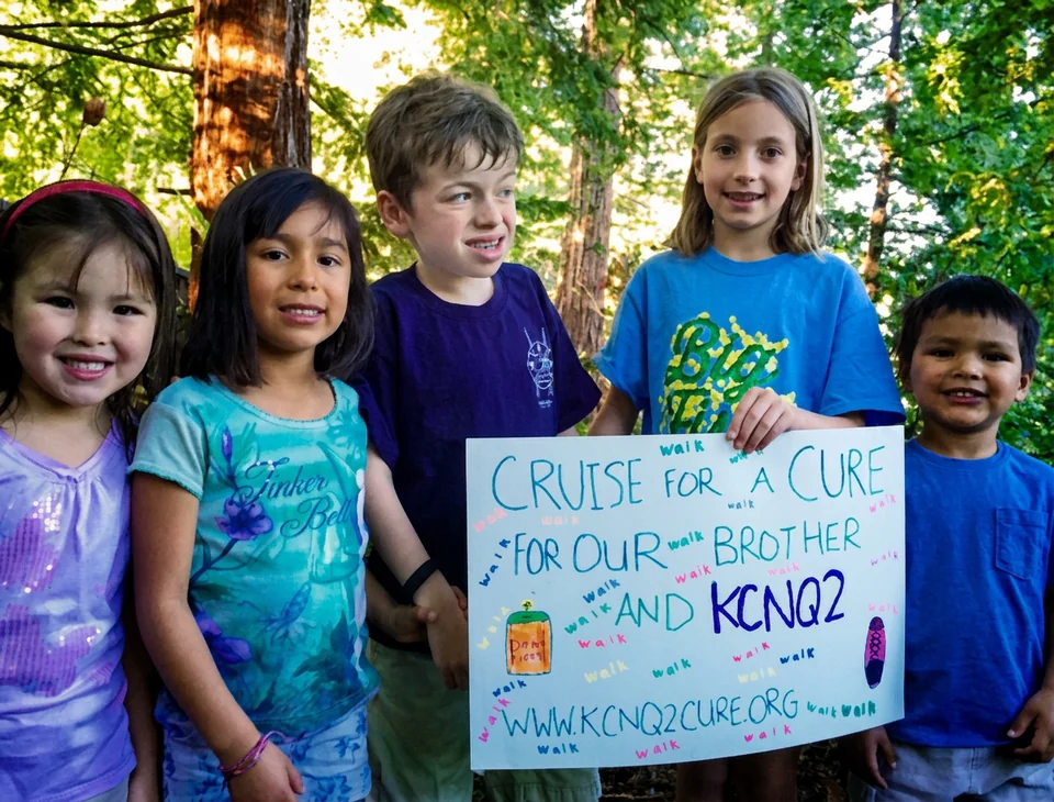 Supporters at the KCNQ2 Cruise for a Cure fundraiser