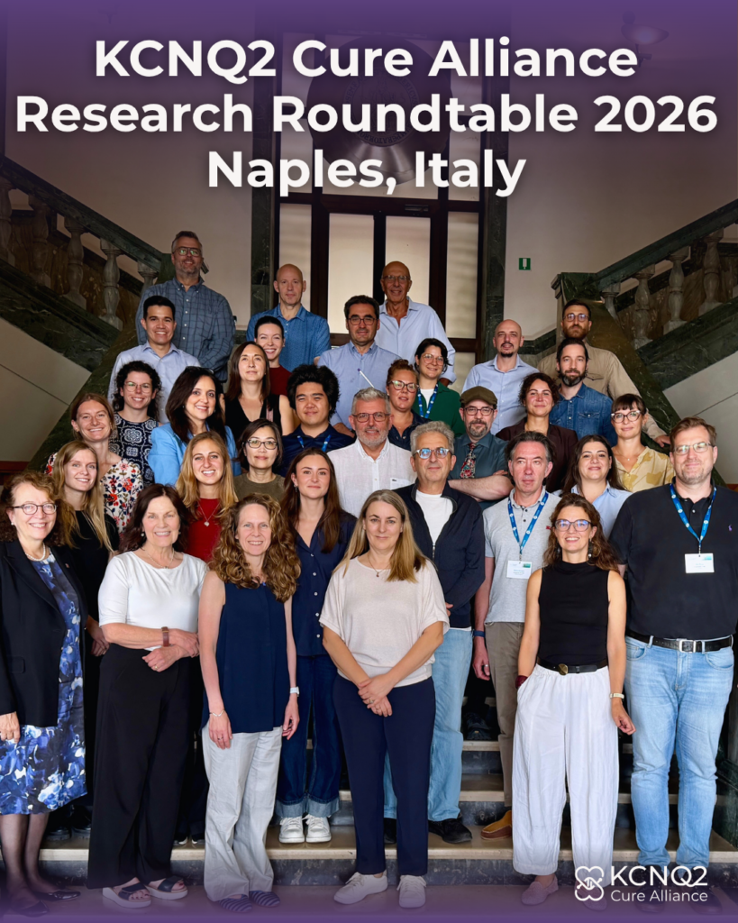 staff and researchers at the kcnq2 research roundtable naples italy